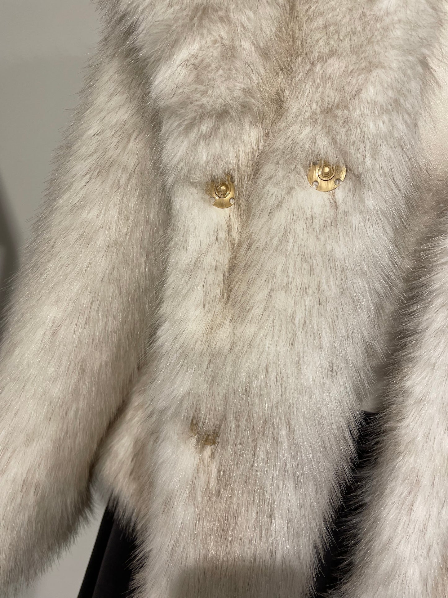 Pelzjacke beige