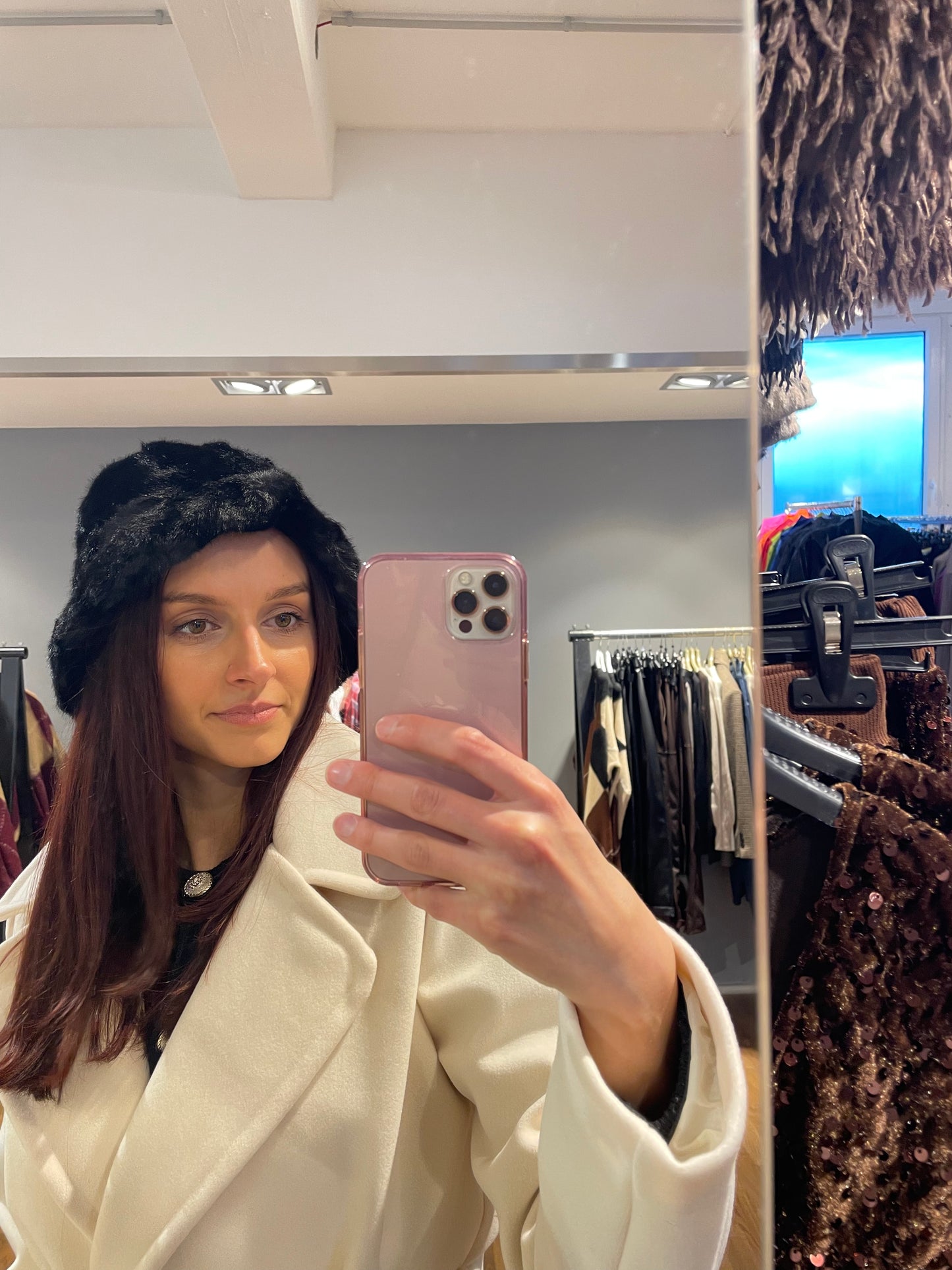 Fischerhut Kunstpelz