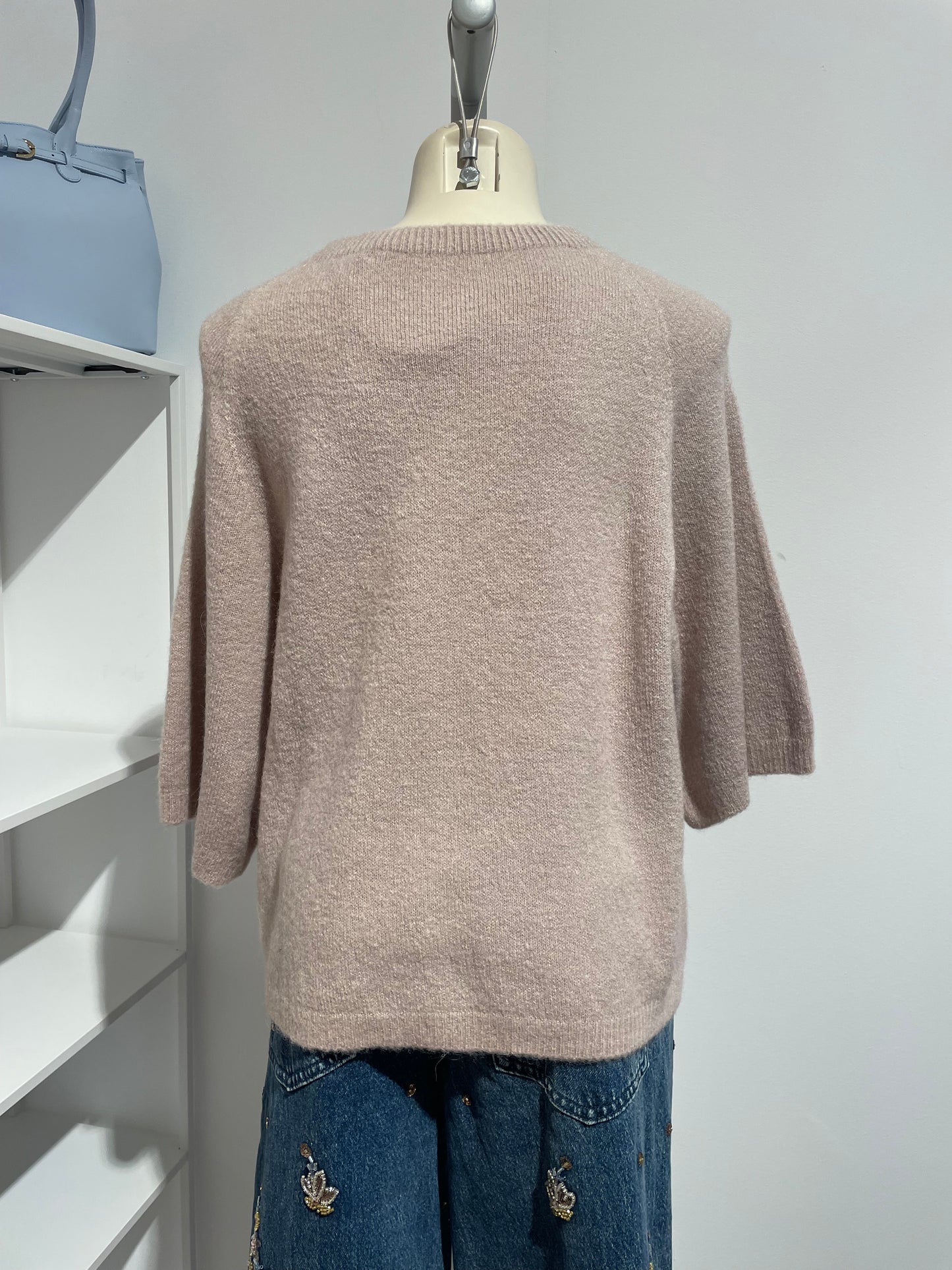 Alpaka Feinstrick Kurzarm-Pullover für Damen – Luxus in seiner weichsten Form