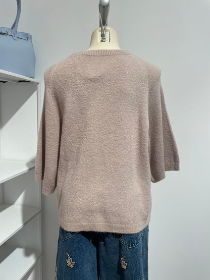 Alpaka Feinstrick Kurzarm-Pullover für Damen – Luxus in seiner weichsten Form