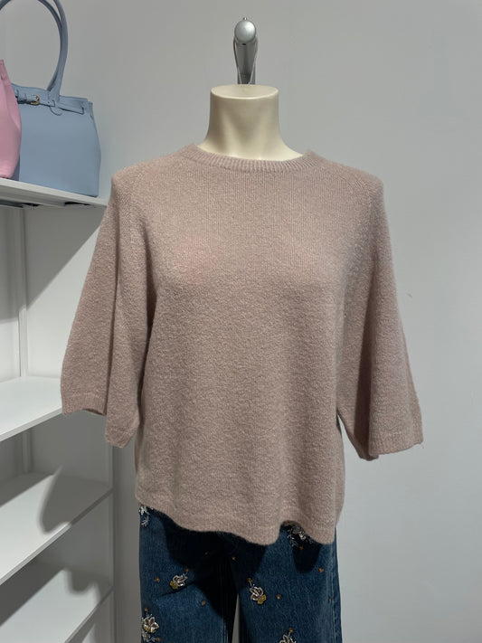 Alpaka Feinstrick Kurzarm-Pullover für Damen – Luxus in seiner weichsten Form